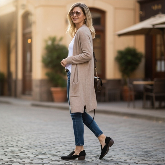 Lucky Brand Shoes - Lucky Brand Modern Western Oxford Loafers Moccasins 8.5 M BLACK White Brush